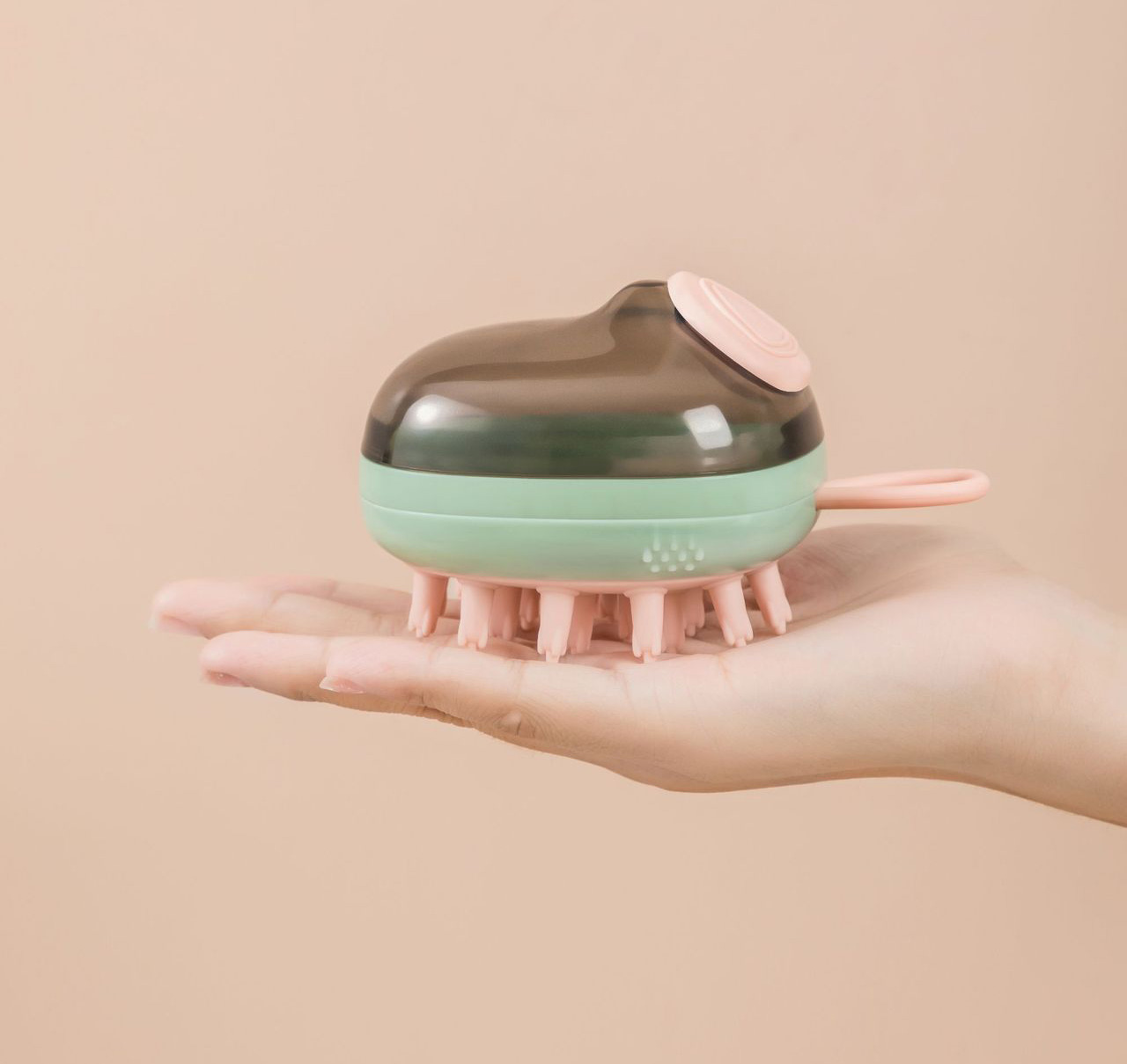 💈 Lược silicon massage gội đầu có ngăn đựng xà phòng 💈