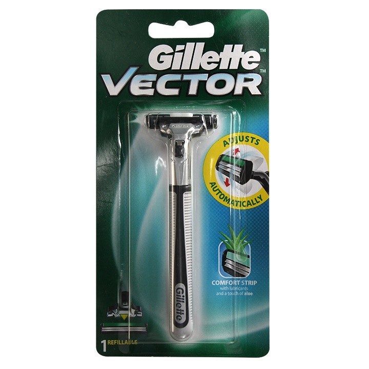 dao cạo râu Gillette Vector và Bọt cạo râu Gillette 50g