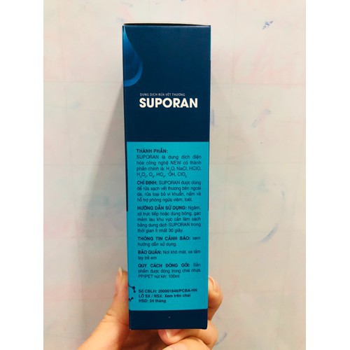 Dung dịch sát khuẩn Suporan chai xịt 100ml