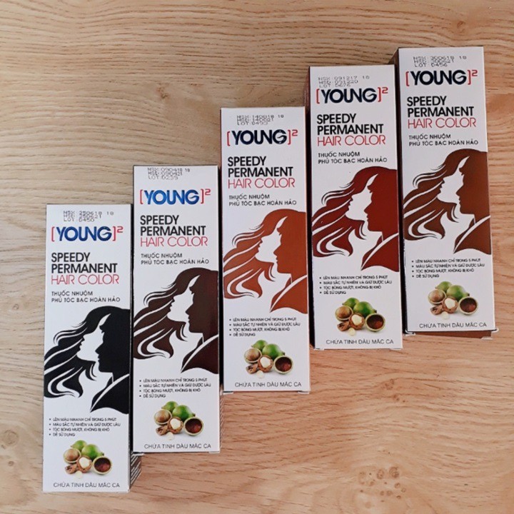 Nhuộm thảo mộc phủ bạc Young (60ml x 2) (Đã gồm trợ nhuộm)