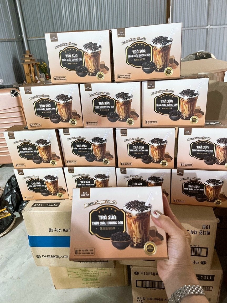 TRÀ SỮA TRÂN CHÂU ĐƯỜNG ĐEN HỘP 400GR