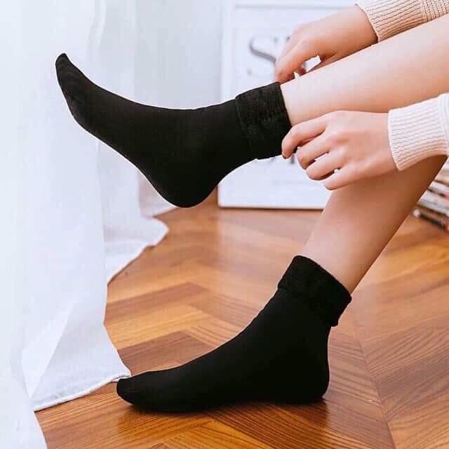 Combo 5 Đôi Tất Lót Lông Siêu Ấm Cổ Cao