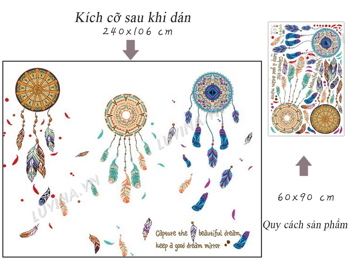[HCM]DECAL DÁN TƯỜNG CHUÔNG GIÓ VÀ CÔ GÁI XE ĐẠP 2