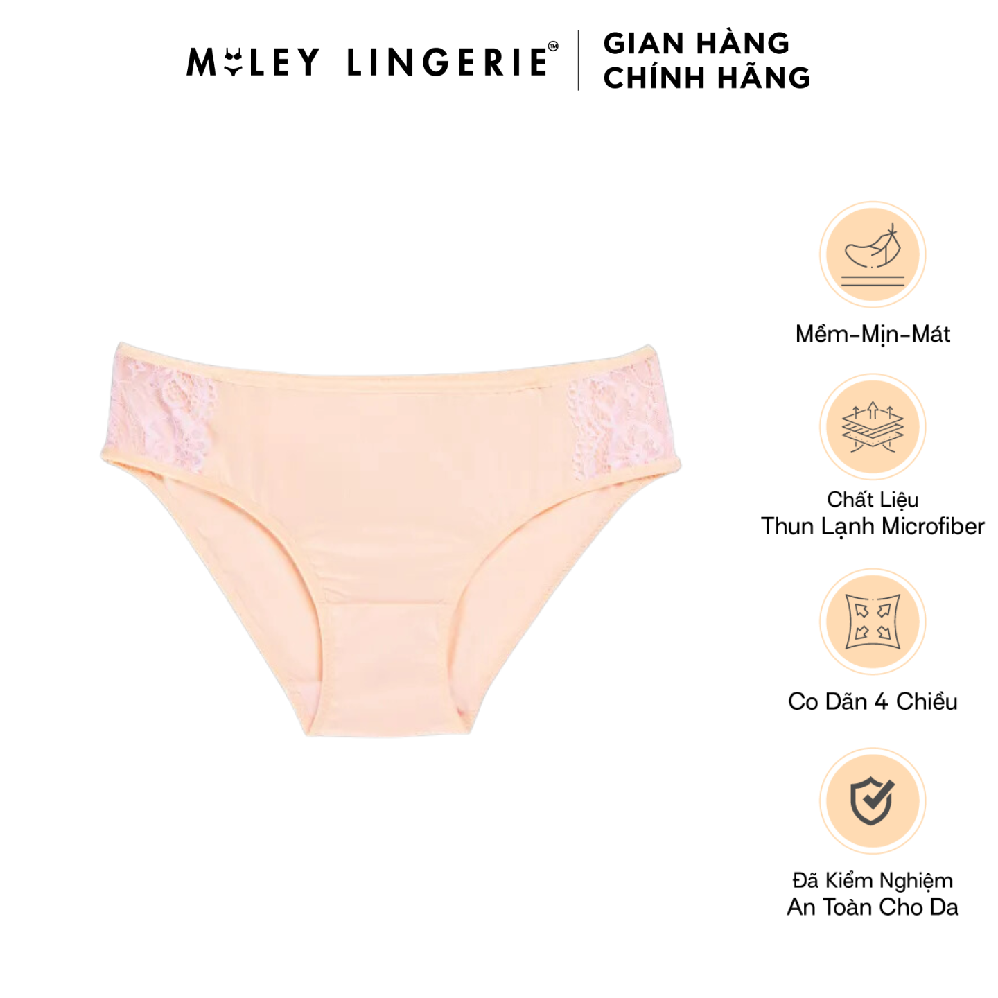 Quần Lót Nữ Thun Lạnh Miley Lingerie Có Ren Kháng Khuẩn Thông Thoáng