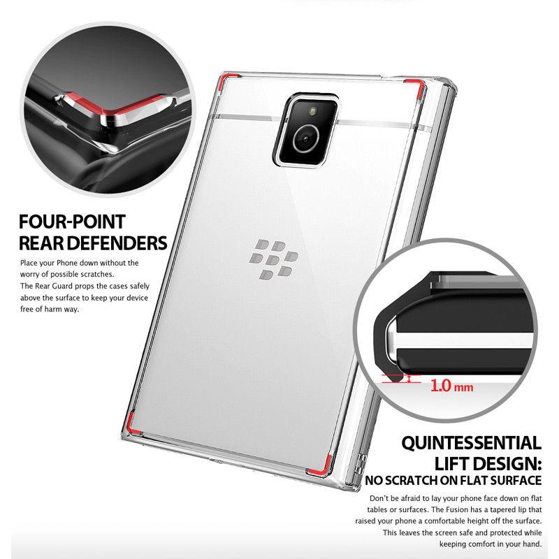 Ốp lưng Blackberry Passport Ringke Fusion (Smoke)