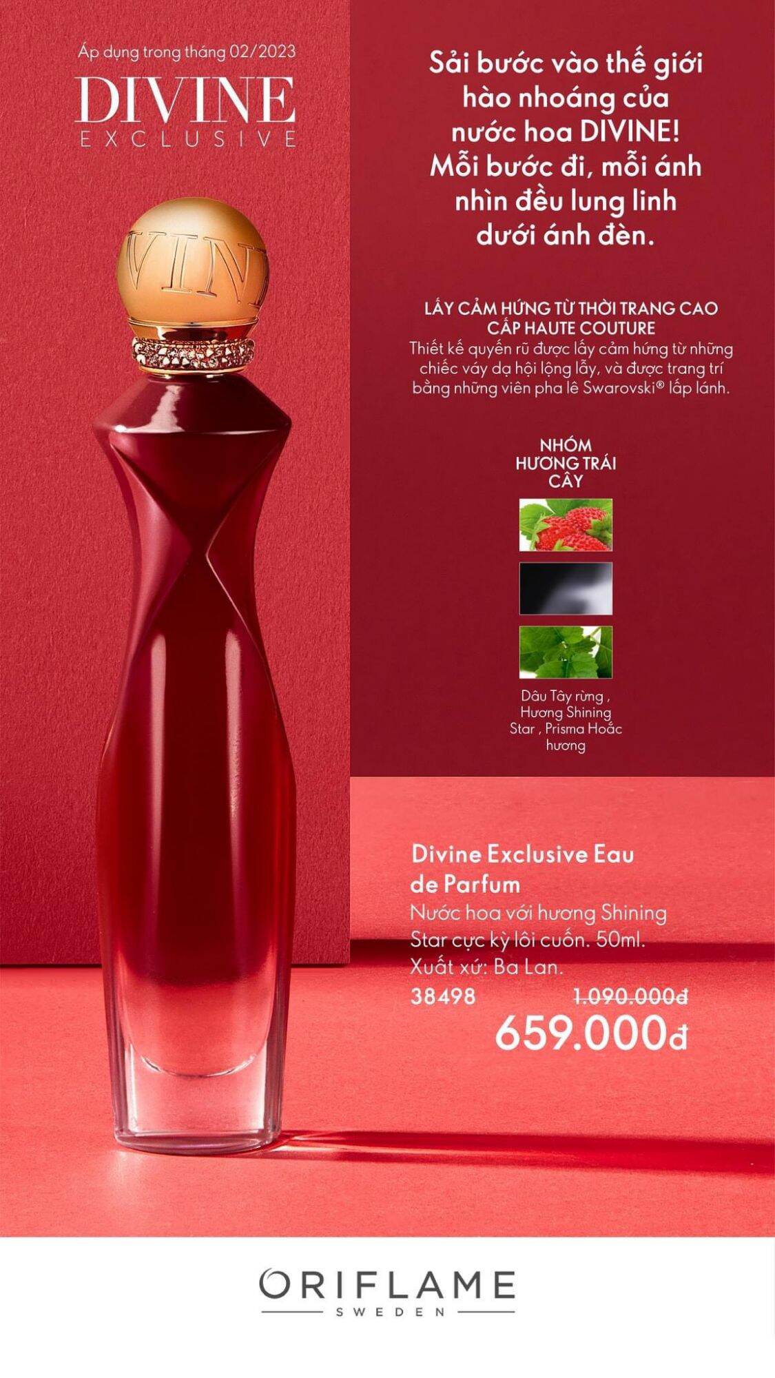 Nước hoa Oriflame Divine Exclusive Eau De Parfum 38498