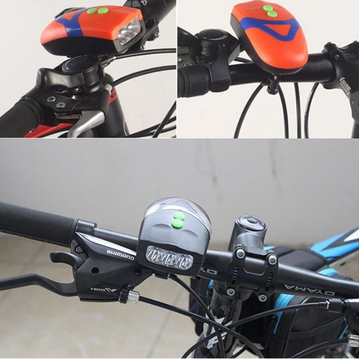Đèn led chiếu sáng cho xe đạp kiêm còi