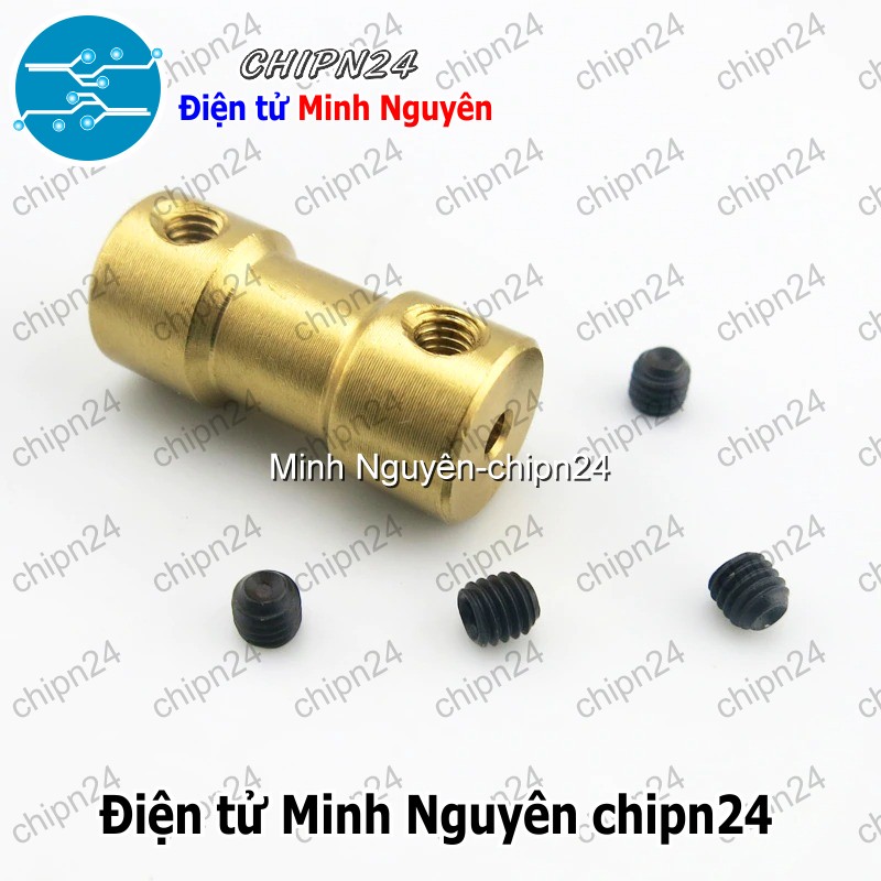 [1 cái] (K67) Khớp Nối Trục Đồng Nhỏ (2mm/2.3mm/3mm/3.17mm/4mm/5mm/6mm) - [Chọn Loại] - HHH.00065