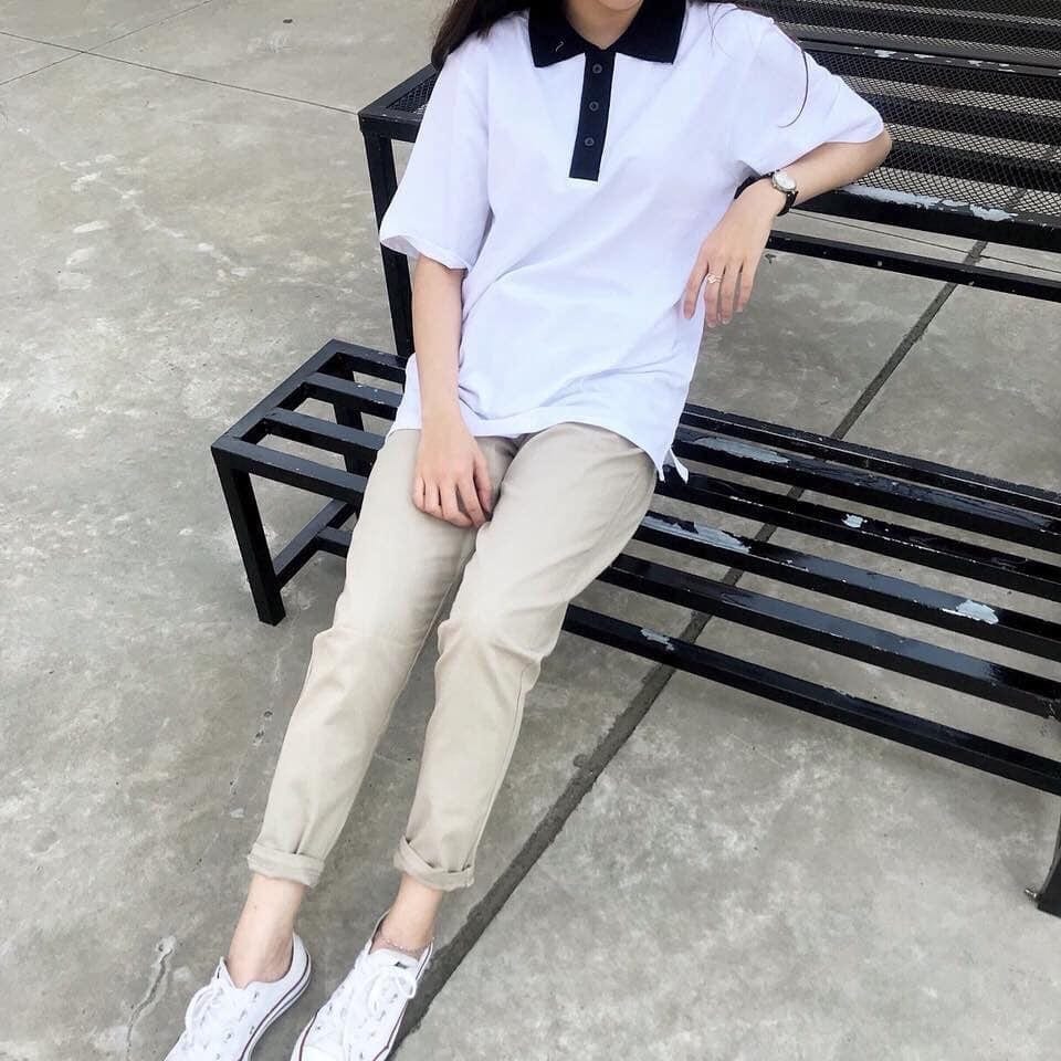 Quần Baggy Kaki Sắn Gấu Phong Cách Hàn Quốc