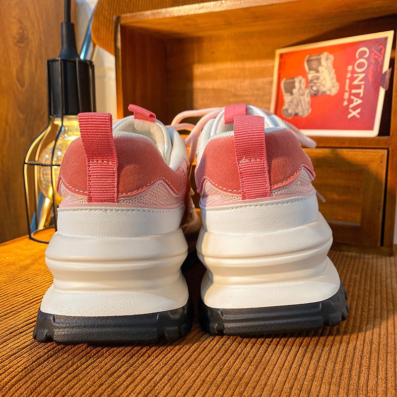 Giày thể thao nữ độn đế Albino Store giày nữ sneaker màu trắng ulzzang Hàn Quốc HT26