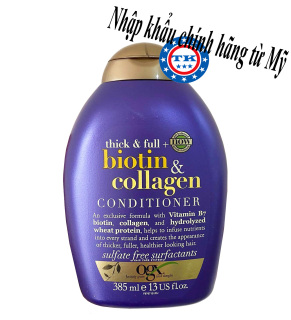 (HCM)Dầu xả giảm rụng tóc Biotin Collagen 385ml - Mỹ thumbnail
