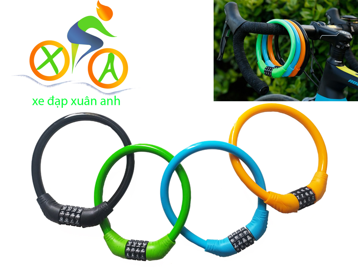 Khóa dây 4 số chống trộm xe đạp