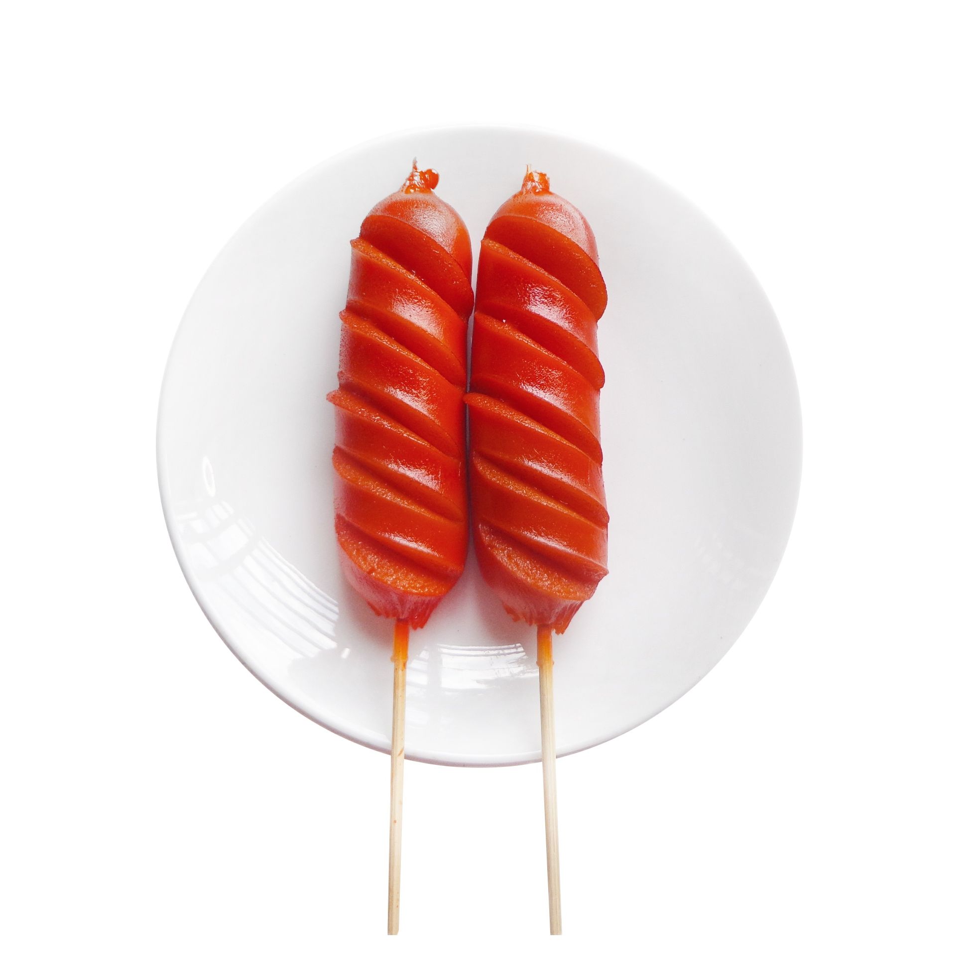 Xúc xích Đức - Mô hình xiên que làm bằng nhựa
