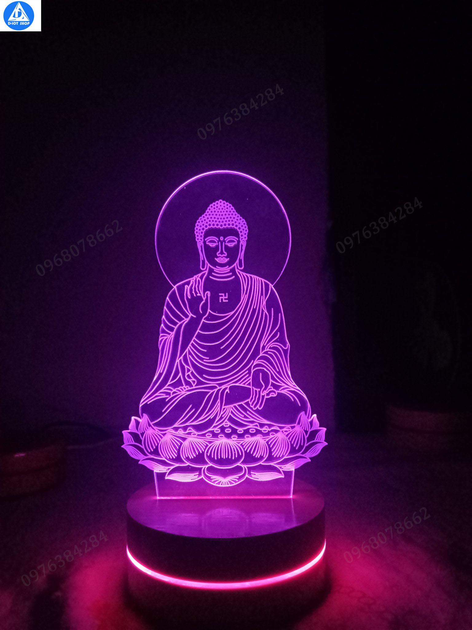 Quà biếu đèn led hình Phật A Di Đà