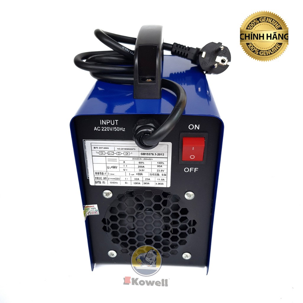 Máy hàn que Dalima zx7 200 hàn siêu khoẻ
