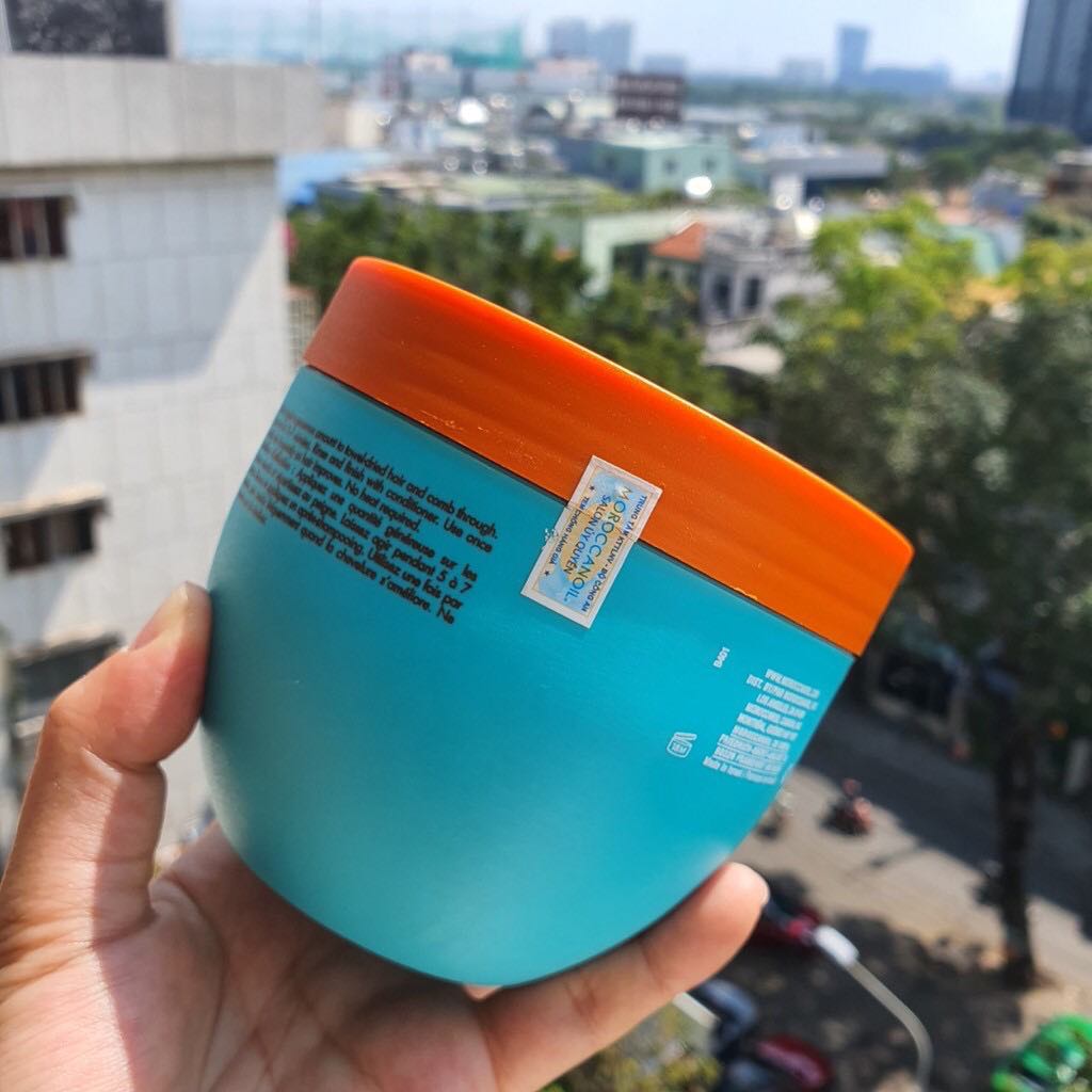 Mặt nạ phục hồi tóc Moroccanoil viền vàng 500ml