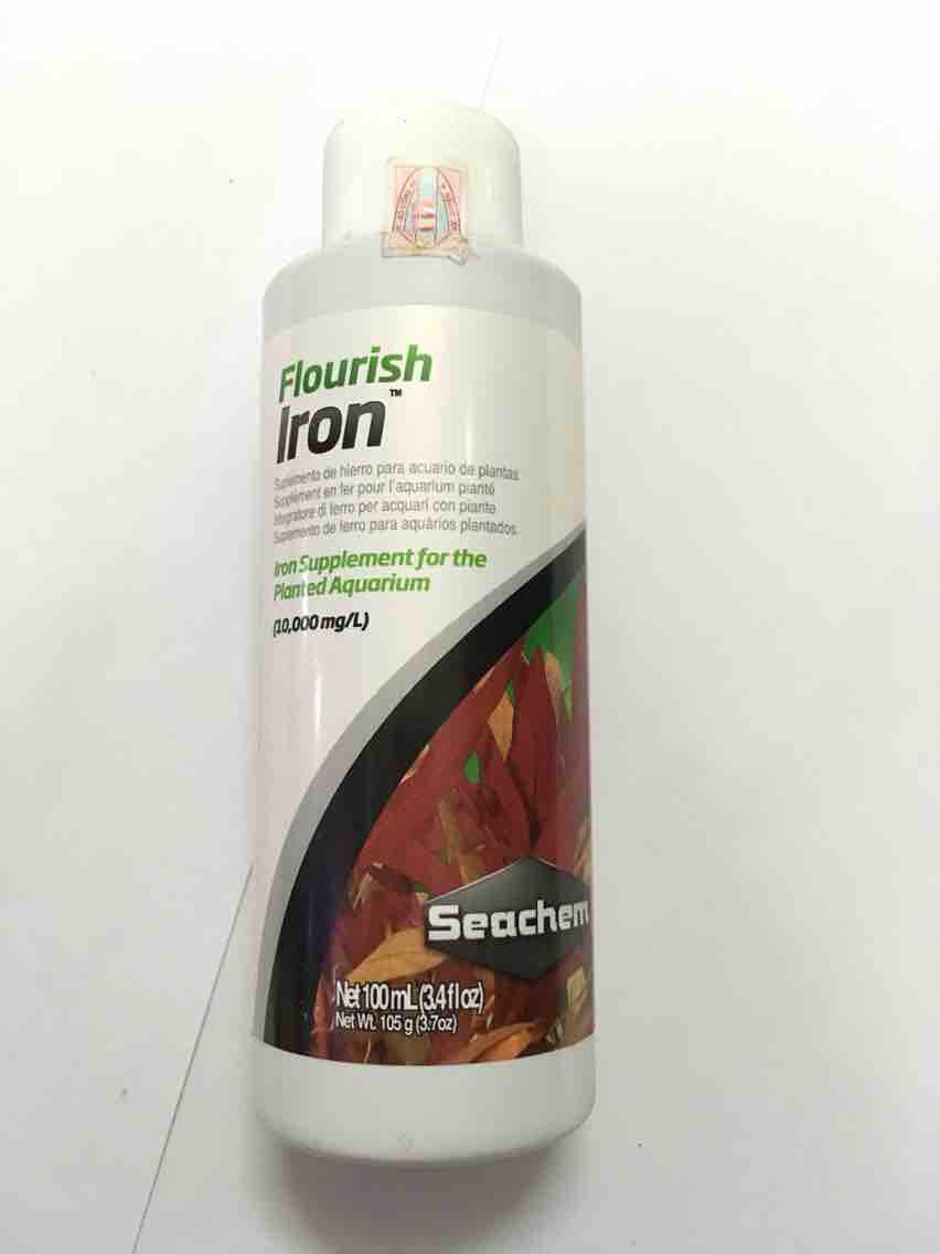 [HCM]Phân nước Sắt cho cây lá đỏ Thuỷ sinh Seachem Flourish Iron 100ml