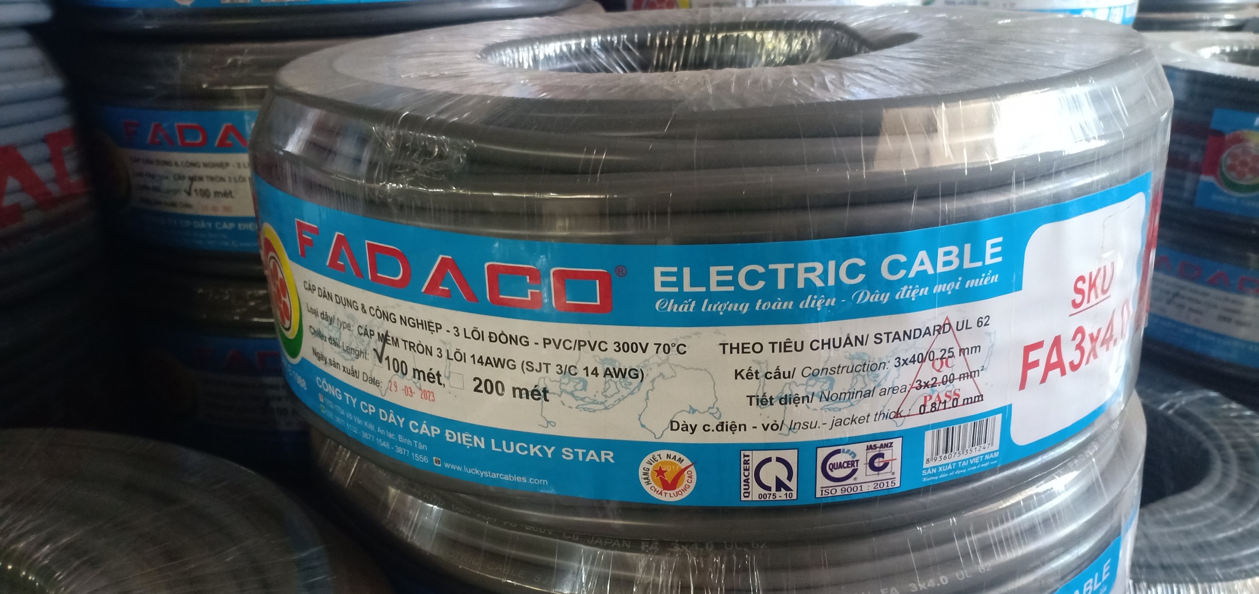 DÂY XÁM BỌC DAPHACO/NAVICO FA (CUỘN 100 MÉT)