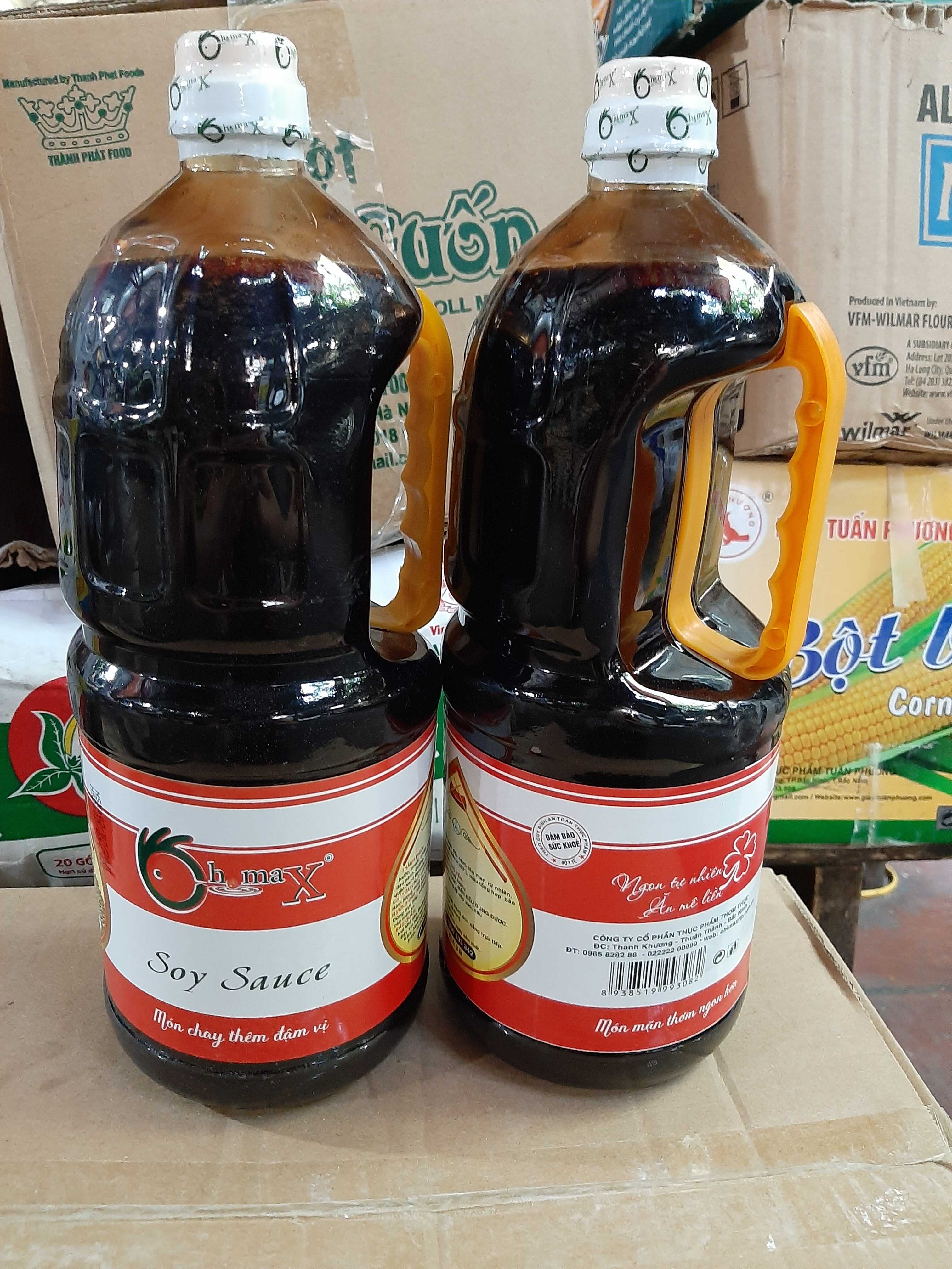 Nước tương xì dầu chimax can 2 lít
