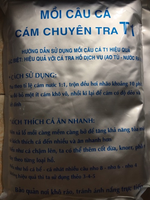 Mồi Câu, Cám Câu Cá Tra T1, T2