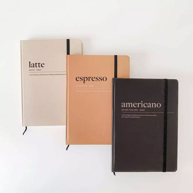 Quà Valentine -  Sổ tay Crabit ruột chấm Dot grid - Latte