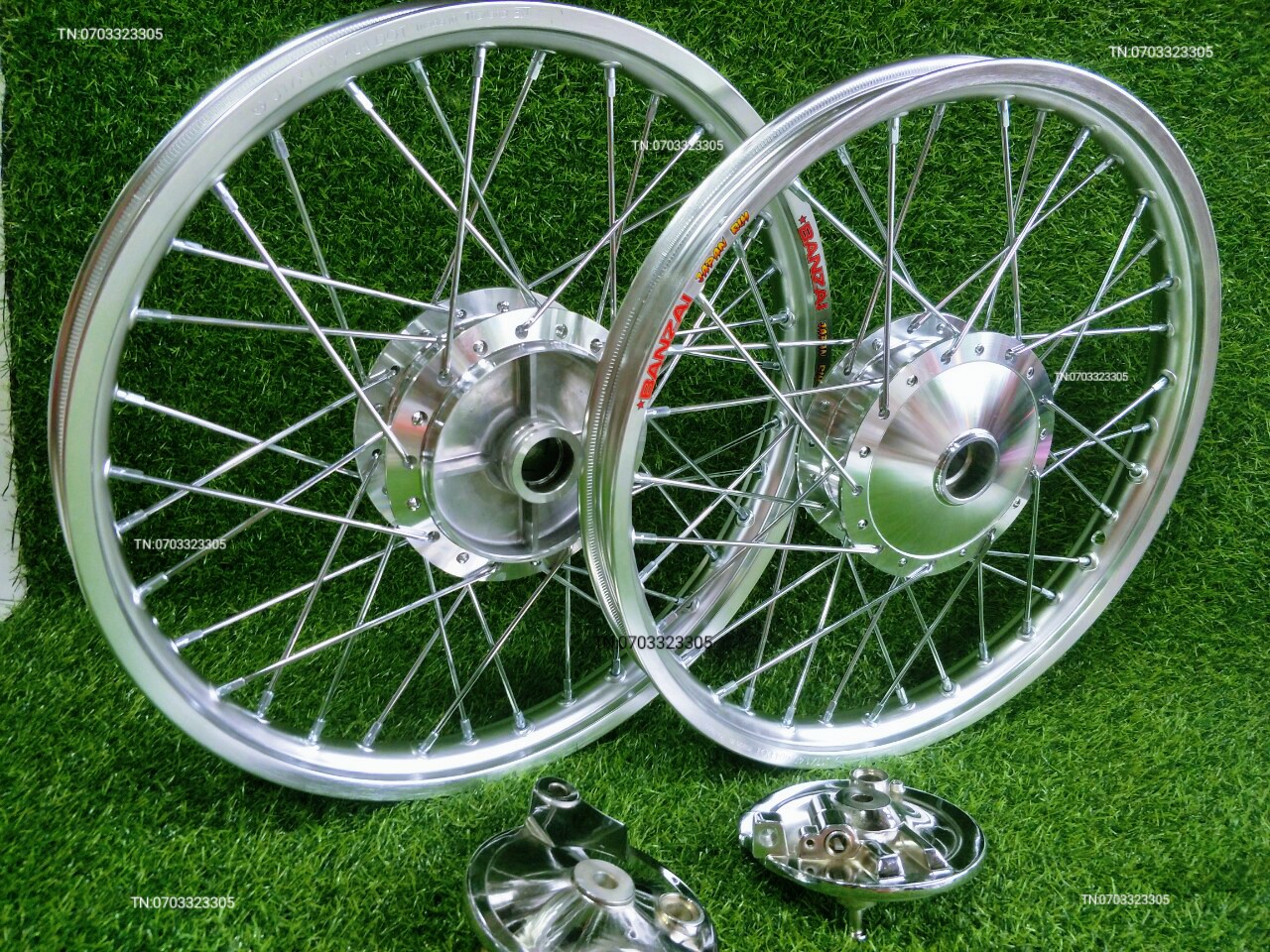 [HCM]CẶP BÁNH CĂM WAVE DREAM TRƯỚC SAU ĐÙM .NIỀN NHÔM BAN ZAI. DALE. SOLUTE.SHARK SPEED THÁI  .CĂM ĐÙM MẠ CROM LOẠI 1 KÈM 2  MÁ ĐÙM