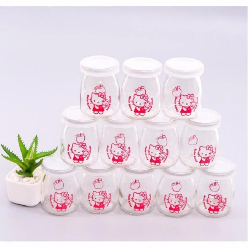 Hộp 12 hũ làm sữa chua thuỷ tinh