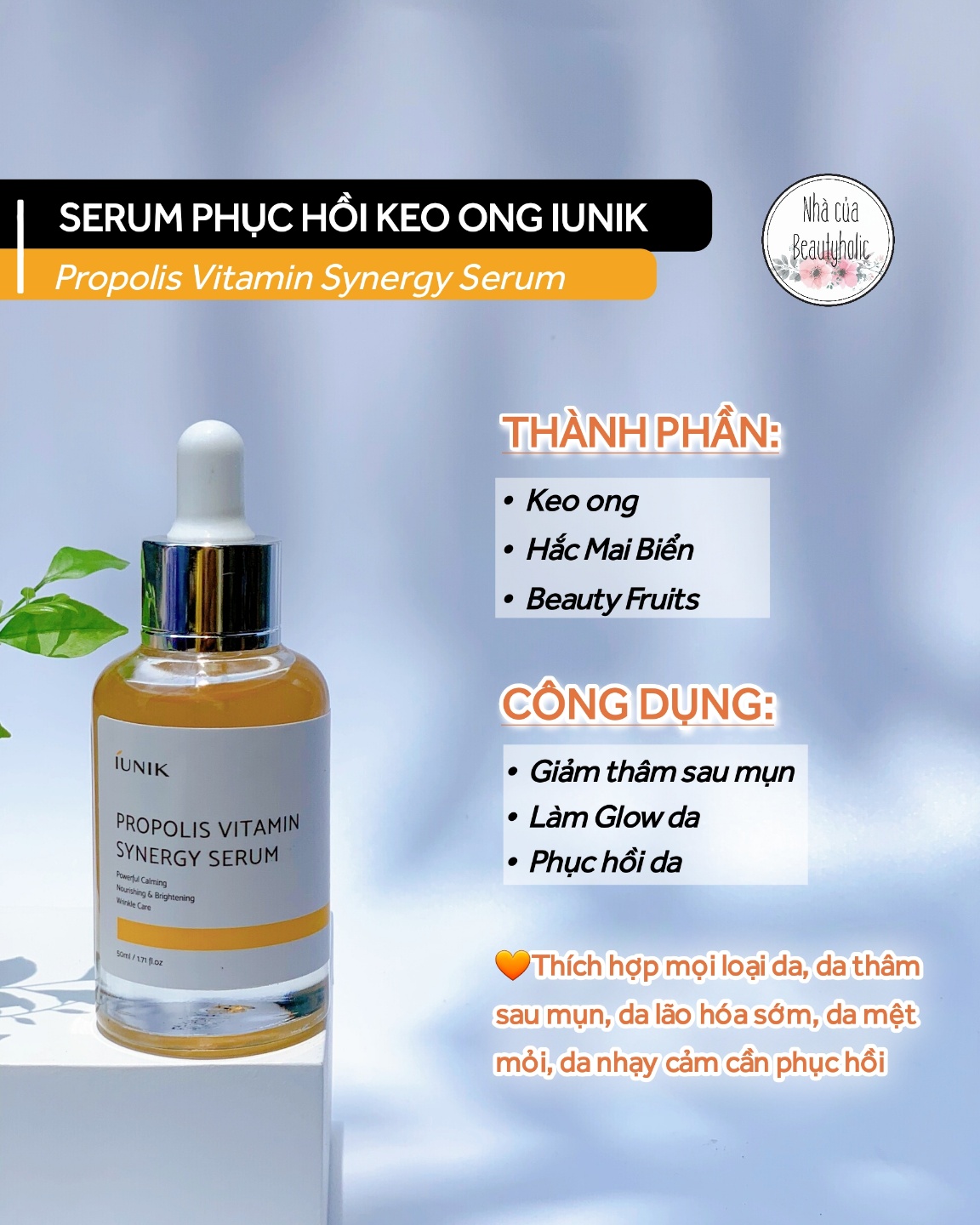 [Nhacuabeautyholic] Set tinh chất mini  IUNIK Daily Serum Trial Kit
