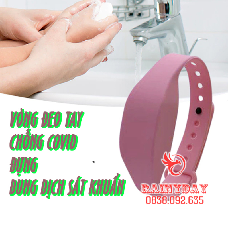 [ Chống COVID ] Vòng đeo tay đựng nước gel rửa tay khô dung dịch sát khuẩn cho bé bằng silicon