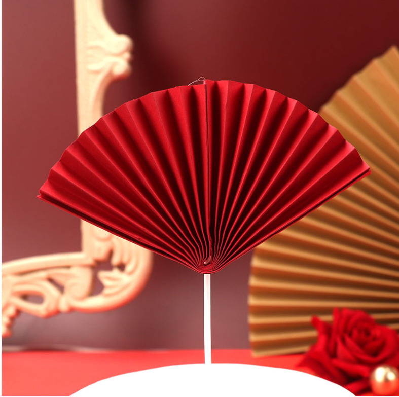 Quạt giấy trang trí tết