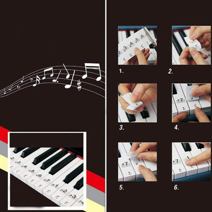 Miếng dán decal cho Piano 52 phím
