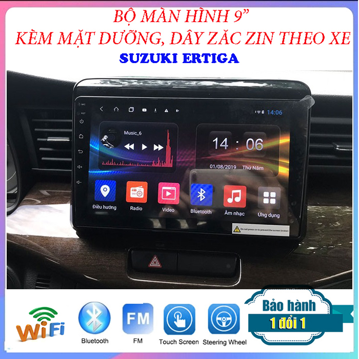 Màn hình hệ Android 10.1 cho xe SUZUKI ERTIGA 2019, màn hình cảm ứng 9 inch, thiết kế sang trọng, Giá Khuyến Mại Cực Sốc - màn hình android xe hơi, camera 360 độ oto