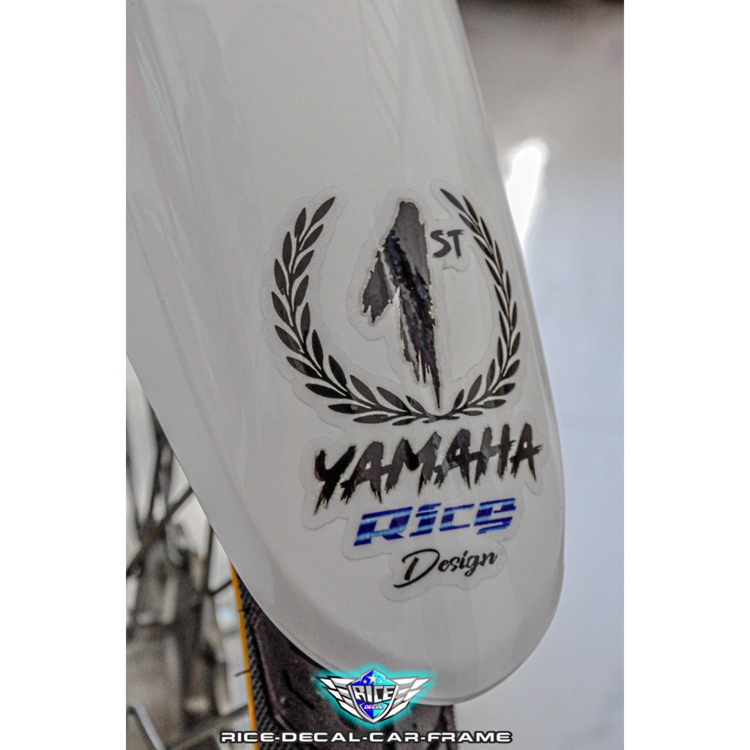 Tem Rice Dán Dè Xe Hình Bông Lúa 1st Mẫu mới Yamaha cho tất cả màu sơn Trừ màu sơn đen