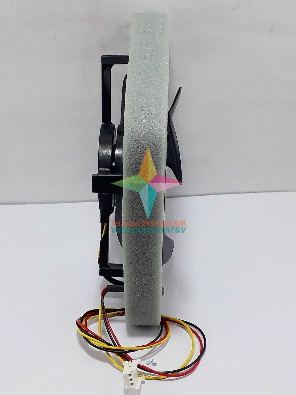 Quạt tủ lạnh SHARP-PANASONIC KT12.5cm x 12.5cm DC12V-0.24A - 3 dây.