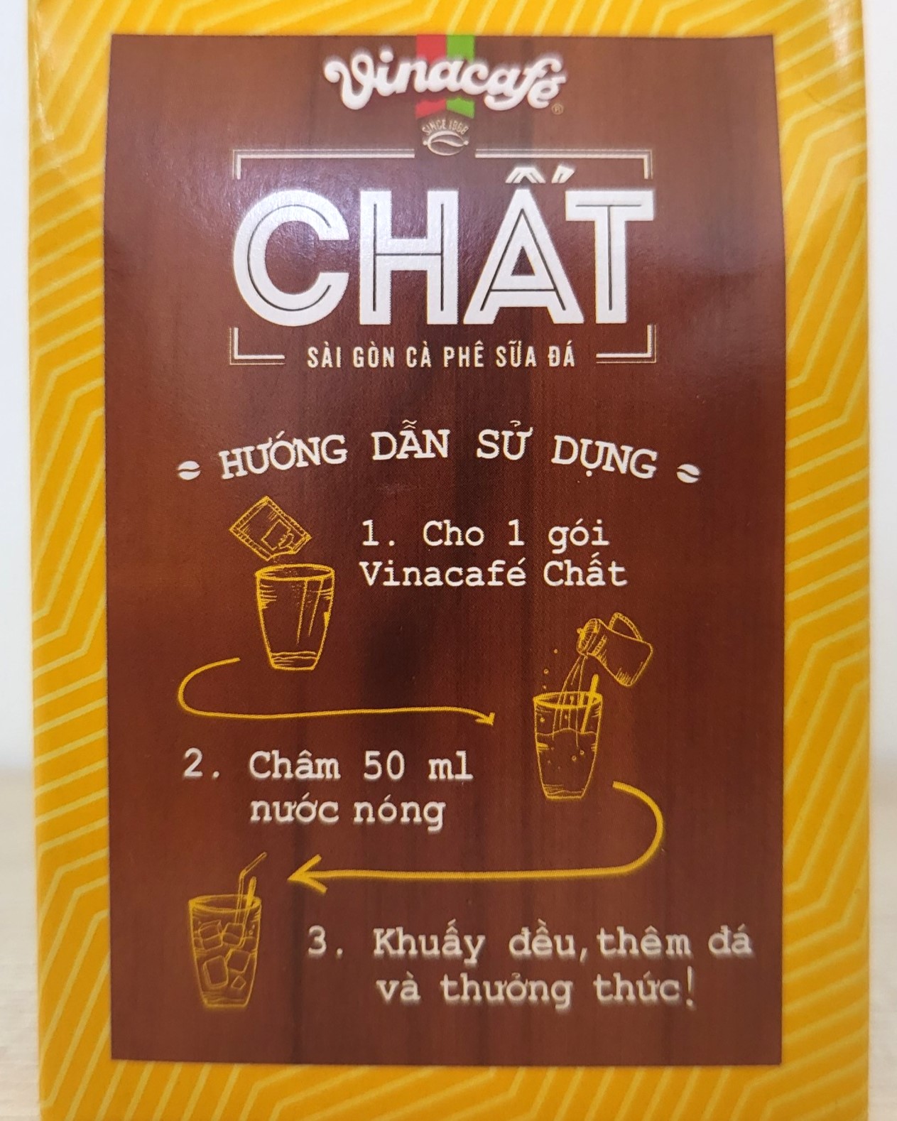 (hộp CHẤT 290g / VINACAFE 10 gói) SÀI GÒN CÀ PHÊ SỮA ĐÁ UỐNG LIỀN Milk Coffee Instant
