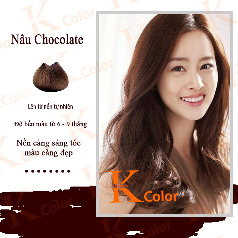 Thuốc nhuộm tóc màu NÂU CHOCOLATE Kcolor