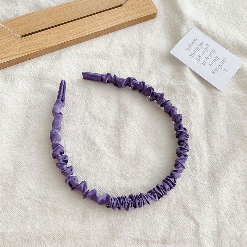 Bờm cài tóc satin nhún