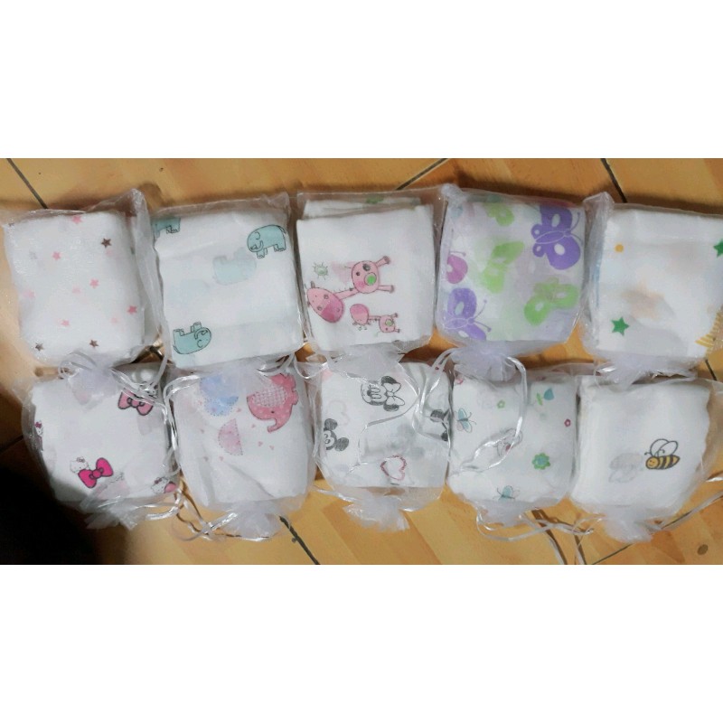 Khăn sữa aden (túi lưới 10 khăn)