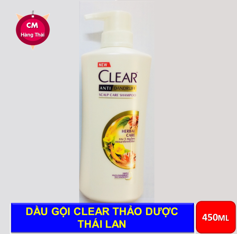 [ Mới 2020 ] Dầu Gội Clear Thảo Dược Thái Lan - 450ML giá rẻ