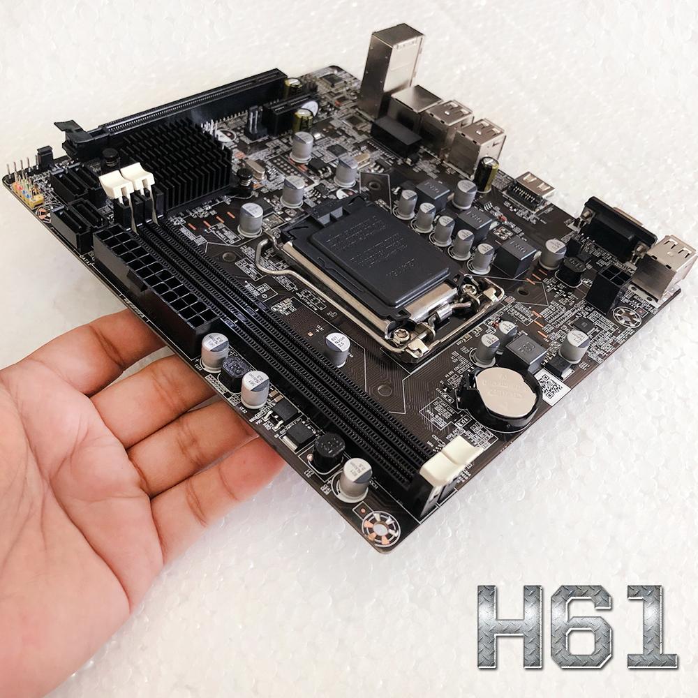 Bo mạch chủ mainboard H61 phiên bản mới 2019 Netpro dành cho chip i7 i5 i3 (bảo hành 36 tháng)