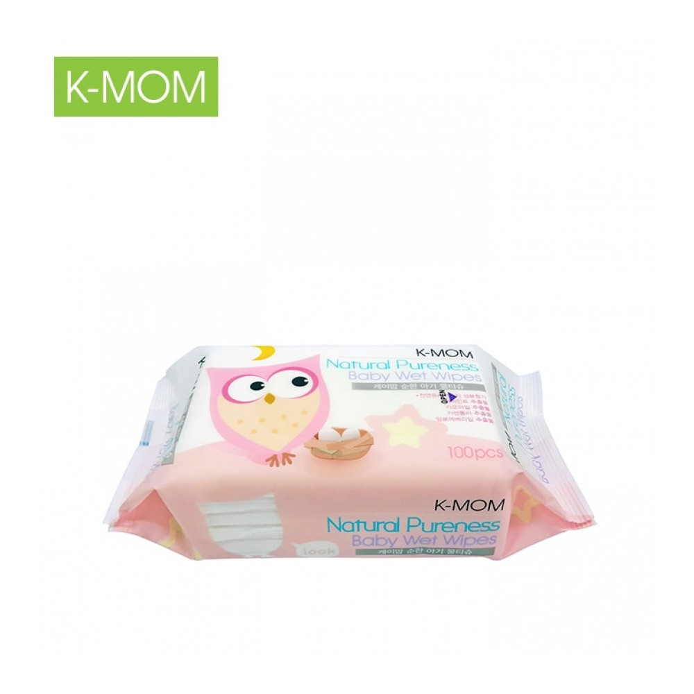 Combo 10 bịch khăn ướt cao cấp K-MOM Hàn Quốc (100c)