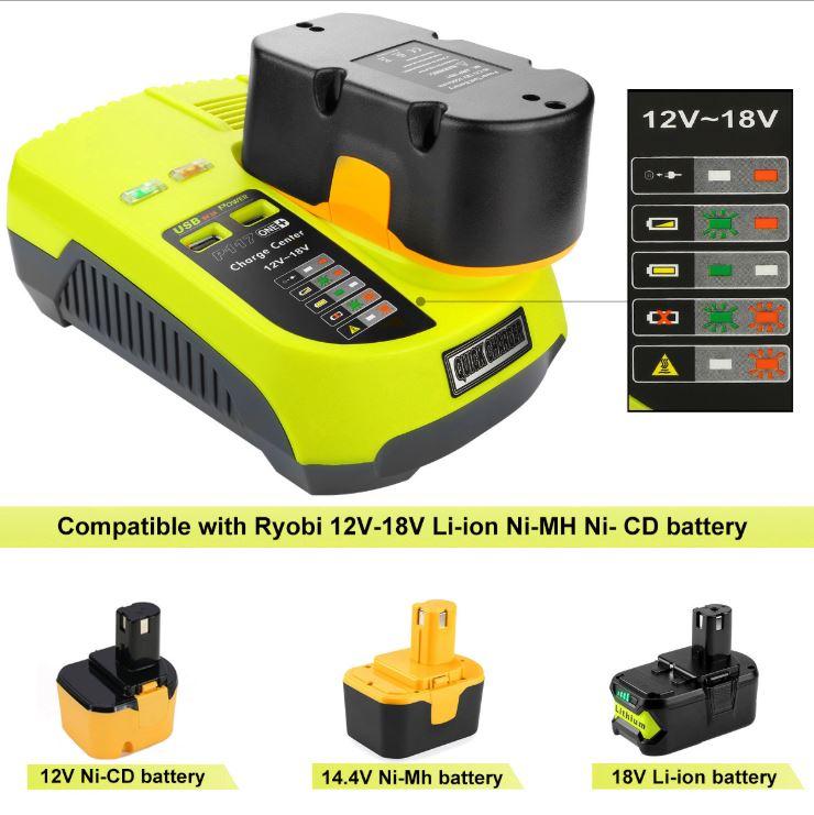 Sạc pin cho các dòng máy ryobi 12-18v