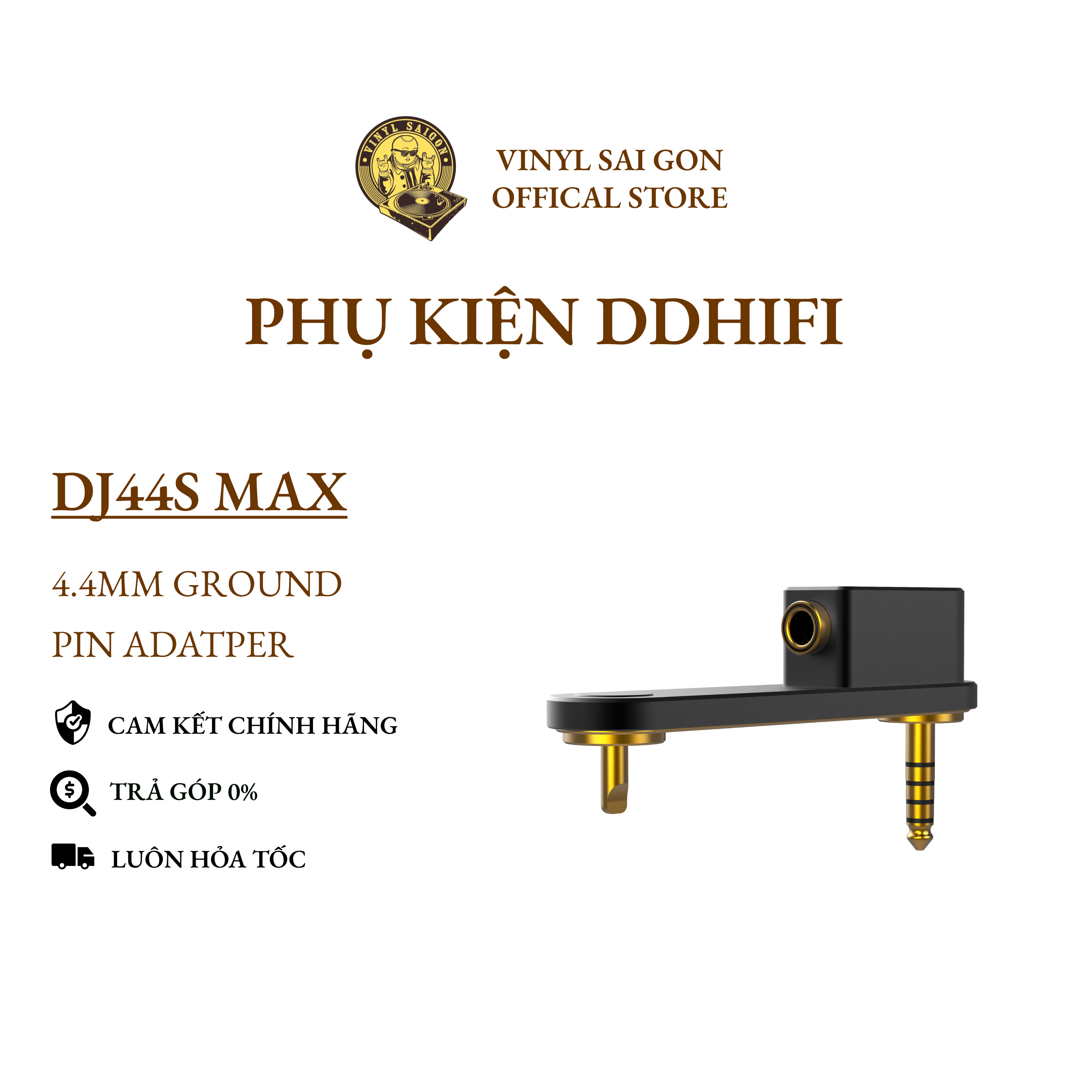 Đầu Chuyển DDHiFi DJ44S Max (4.4mm Ground Pin Adapter) Cho