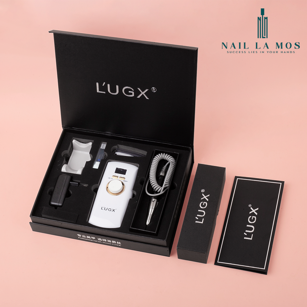 Máy mài móng nail L’UGX LG601S chính hãng - Máy mài tích điện Lugx cải tiến, kèm đầu mài sứ cao cấp