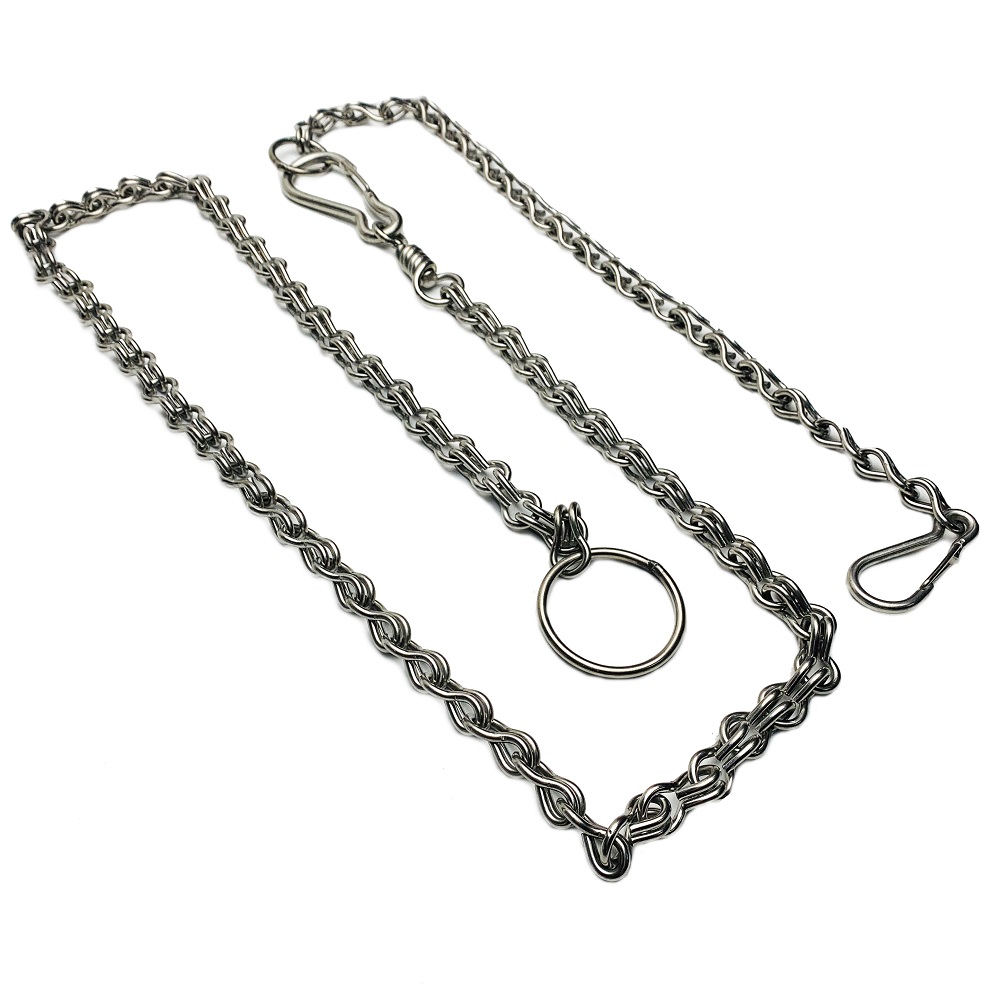 Dây xích inox dắt thú cưng kèm vòng cổ