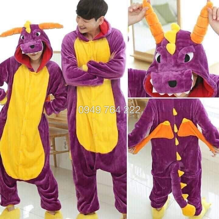 Bộ Đồ Thú Rồng Tím 💜 Bộ Đồ Thú Giá Rẻ