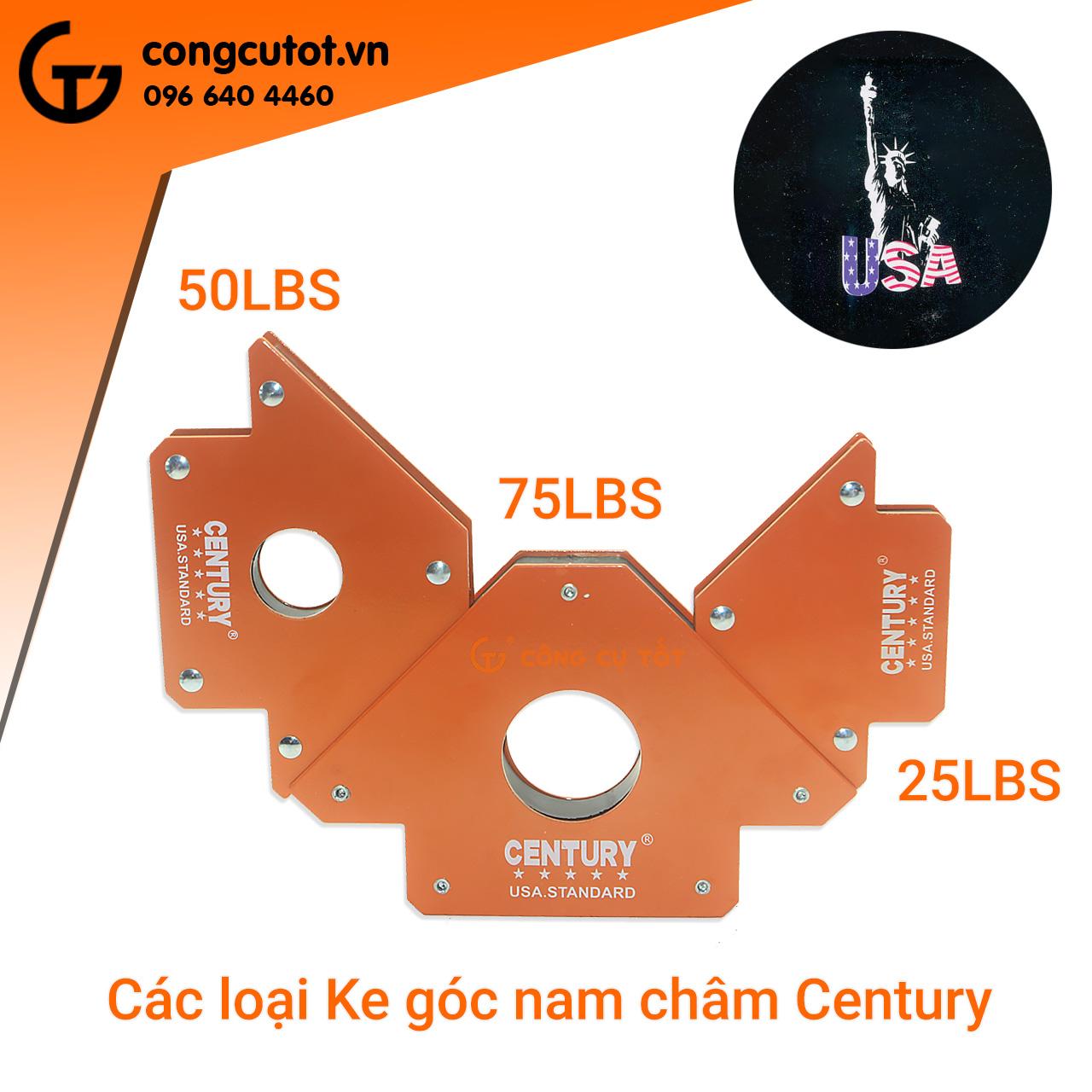 Ke góc nam châm 75LBS Century lực hút 33kg