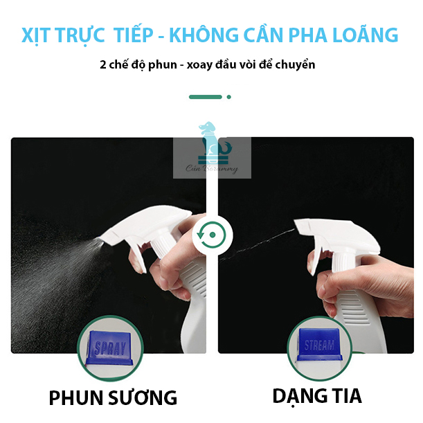 Xịt khử mùi cho thú cưng DAOLIQI 500ml - Xịt khử mùi cho chó mèo hương chanh tươi mát dễ chịu giúp diệt khuẩn môi trường khử mùi hôi cát mèo và mùi hôi chuồng trại cho thú cưng