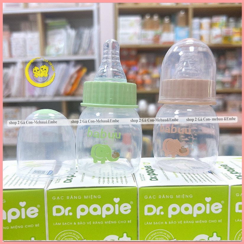 [Hoàn Tiền 10%]Bình sữa BaBu nhật 60ml núm mềm chống sặc sữa,đầy hơi