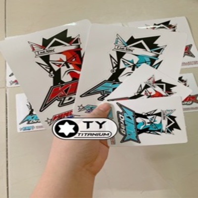 Tem khỉ kingdrag dán nhiều vị trí xe máy